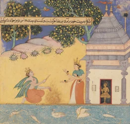 Prince Chandrahasa and a Goddess
